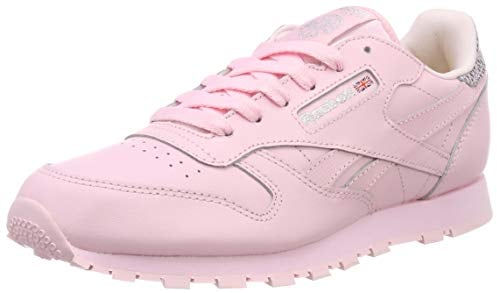 Reebok Classic Leather Metallic Sneakers Basses, Rose (Pink Bd5898), 36 EU