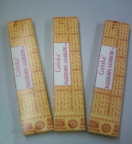 Räucherstäbchen Goloka Nag Champa, 3 Pack. á 16 g (10,21 Euro/100 g)