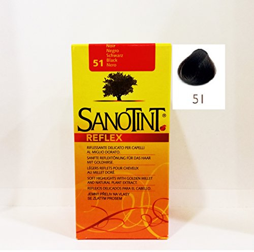 Sanotint® Reflex Haartönung Nr. 51 schwarz (80 ml)