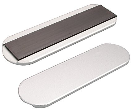 Handgriff, Griffleiste rund/oval für Flächenvorhangstoff, Schiebevorhang, 1 Set | Aluminium | Magnetband