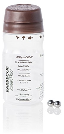 Titre : bBQ-shaker shaker à spätzle pour grillsoßen das original - 325 ml-fabriqué en allemagne) (marron)
