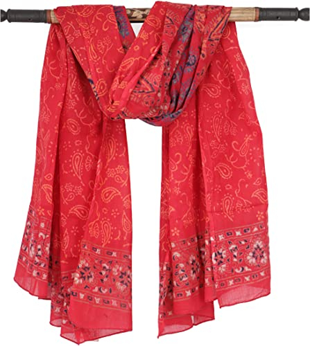 GURU SHOP Leichter Mandala Pareo, Sarong, Handbedrucktes Baumwolltuch, Wandbehang - Modell 10, Herren/Damen, Baumwolle