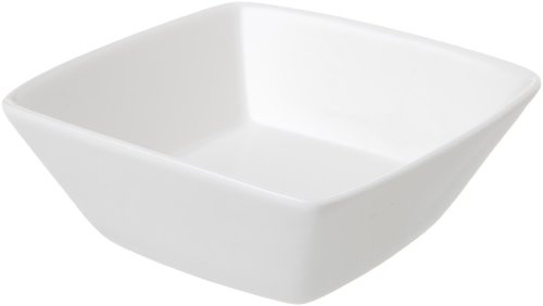 TOGNANA 10 x 10 x 4 cm Mini Party Ciotola Quadrata in Porcellana, Colore: Bianco