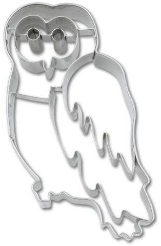 Stadter - EMPORTE PIECES A PATISSERIE FORME CHOUETTE/HIBOU 8 CM INOX - STADTER