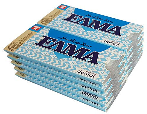 ELMA - Dental - Chewing gum au mastic de Chios (enrichi en calcium et fluor) - Lot de 10