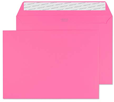Blake Creative Colour 45302 Farbige Briefumschläge Haftklebung Flamingo Rosa C5 162 x 229 mm 120 g/m² | 25 Stück