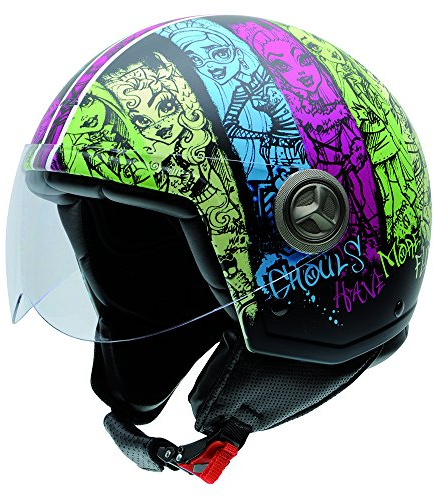 NZI Zeta Monster High, Motorradhelm, Mehrfarbig Ghouls, 55-56