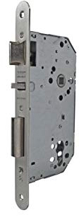Tesa Assa Abloy 40307RHN Cerradura De Embutir Para Puertas De Madera Sin Cilindro Niquelado Entrada 70 mm, Frente Redondo 4030