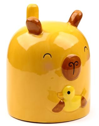 Puckator Capybara Upside Down Ceramic Shaped Mug - Funny Home Accessories - Cute Gifts for Girlfriend - Large Mugs for Men Women Hot Drinks - Cute Cups Presents - Secret Santa Gift - Cup Set