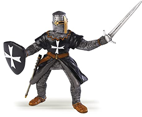 Papo -Handbemalt - Figuren -Mittelalter-Fantasy -Ritter der Johanniter mit Schwert-39938-Sammelbar-Für Kinder - Geeignet für Jungen und Mädchen - Ab 3 Jahren