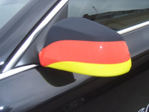 Oramics Fahne Germany Auto Aussenspiegel Flagge Deutschland WM 2010 AutoFahne Autoflagge Spiegel GEIL Germany Spiegel Socke NEU