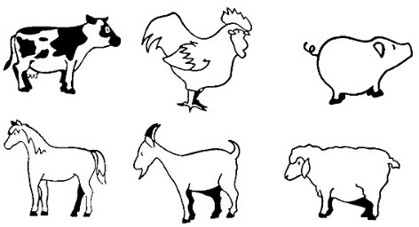 Eduplay 220037 - Tierstempel Bauernhof, 6-er Set