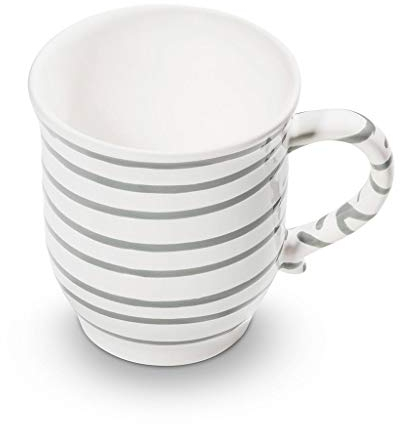 GMUNDNER KERAMIK Schokotasse, Volumen: 300 ml, Graugeflammt, handgemachte Keramik aus Österreich