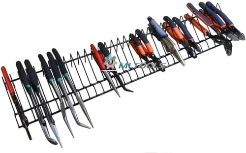 Pliers Rack by MLTOOLS | Pliers Cutters Organizer | Pliers Rack Holder Storage | 30 inch Long Holds 32 Tools | P8241