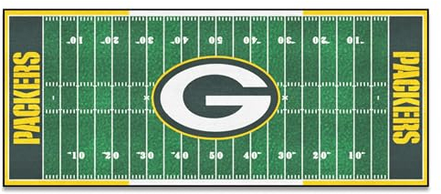 FANMATS 7352 Green Bay Packers Field Runner Teppich – 76,2 cm x 182,9 cm