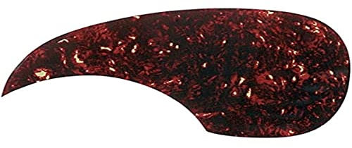 GEWA Fire & Stone Schlagbrett/Deckenschoner schildpatt, selbstklebend, Stärke 0,75 mm, für Schalllochradius 64mm, traditionelle Form, MARTIN-style, Schwarz, Pfirsich, Rot, Einheitsgröße