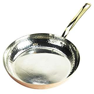 Copper Garden Kupferpfanne 28 cm mit Stiel I Mit Zinn beschichtete Pfanne aus Kupfer zur idealen Wärmeleitung/-verteilung I Bratpfanne spülmaschinenfest & robust I 100% lebensmittelecht