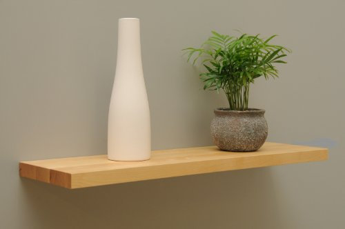 Wandbord Wandboard Design Livingboard Regal massiv Holz - Verschiedene Holzarten wählbar - Tiefe:20cm Dicke:25mm (Ahorn, 100cm)