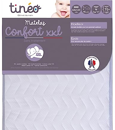 TINEO Confort 454400 Mattress 60 x 120 cm XXL White