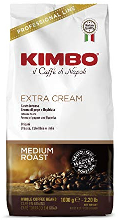 Kimbo Espresso Kaffee Extra Cream 1000g Bohnen