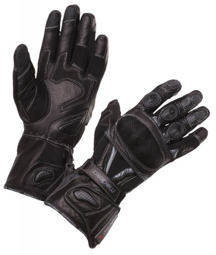 Modeka Sahara Traveller Motorrad Handschuhe, schwarz, 10