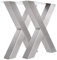 KTC Tec Tischgestell Edelstahl Tux 100x100 590 Kufen Tischuntergestell 600, 2 STK