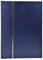 Exacompta 26154E Premium Briefmarken-Sammel-Album Classic mit 48 schwarzen Seiten Einsteckbuch aus Halbleder für Ihr Hobby Briefmarkenalbum blau