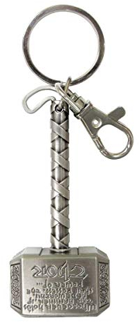 Thor Hammer Pewter Key Chain