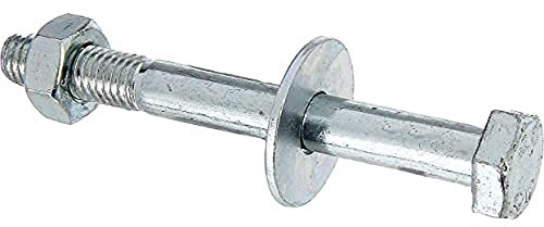 Alberts 338251 Sechskantschraube | D-Fix, für H-Pfostenträger, U-Pfostenträger etc. | galvanisch blau verzinkt | M10 x 90 mm | 2er Set