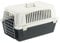 Ferplast Transportbox Katze, Hundetransportbox kleine Hunde und Katzen bis 8 kg, Tür aus plastifiziertem Eisen, Lüftungsschlitze, 37 x 58 x H 32 cm, Hartschalen Transportbehälter Atlas 20 EL, Schwarz