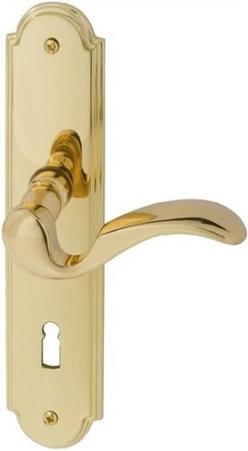 JATEC Langschild-Drückergarnitur Bergen PZ,72mm,Messing 094J18013000