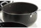 Zanetti Extra Large Casseruola 30 cm Diametro,Alluminio, Nero