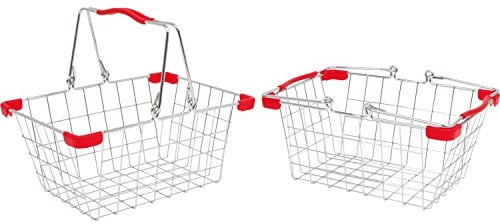 tanner DER KLEINE KAUFMANN TANNER Deco - Metall Einkaufskorb, leer, Zubehör für Kaufmannsladen, lebensmittelechtes Design, 4065.4