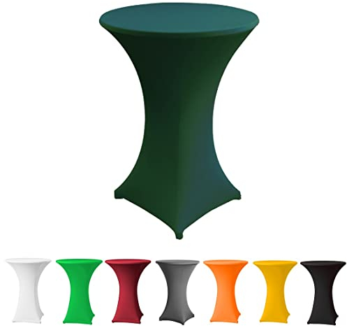 Babat Stehtischhusse Stretch Premium Qualität in Farbe jägergrün und Durchmesser 60-65 für Bistrotisch/Stehtisch