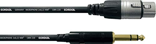 CORDIAL Kabel audio stereo XLR female/jack stereo 6 m Kabel AUDIO Essentials XLR / Jack