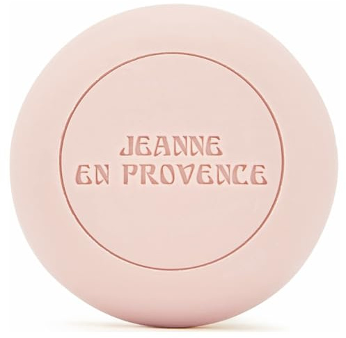 JEANNE EN PROVENCE - Savon Solide Corps & Mains - Parfum Rose Envoûtante - Nettoie, Adoucit & Parfume - 95 % d'Ingrédients d'Origine Naturelle - Fabriqué en Provence - 100 gr