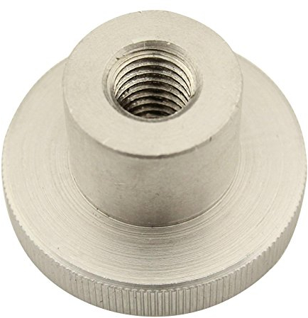 Rändelmuttern (hohe Form) - M8 - (2 Stück) - DIN 466 - rostfreier Edelstahl A1 (VA) / NIRO - SC466 | SC-Normteile
