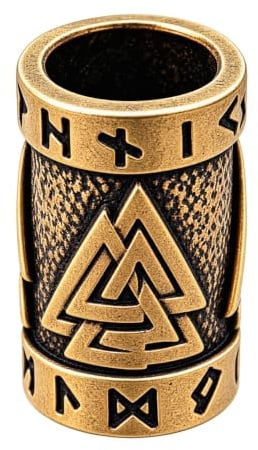 Bartperle Haarperle Bronze Wotan 7mm 1378
