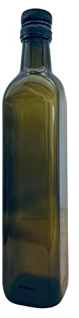 marasca 12 Pezzi Bottiglie in Vetro Scuro UVAG Olio Liquore 500 ml con Tappo