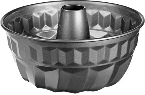 Lets Cook Cookware - Kugelhopf Tin Traditional Fluted Deep Cake Ring for Cakes and Bread, Non Stick