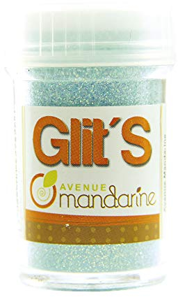 Avenue Mandarine 42742O Glitter Glit's Flakon (14g, mit praktischem Streuaufsatz zur leichten Handhabung, ideal für Kinder) 1 Stück Neon hellblau