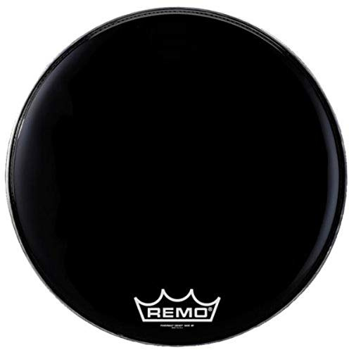 Remo PowerMax 2 PM-2422-MP 22 Marching Bass Drum Head, Ebony Crimplock