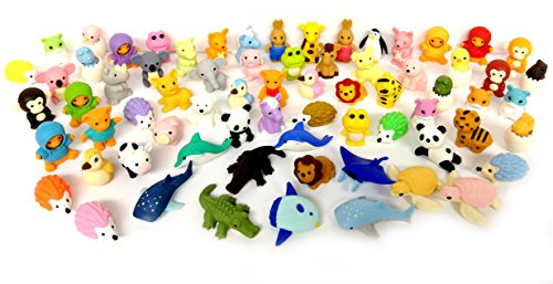 30 Assorted Iwako Eraser - Animal Collection (30 items will be randomly selected from image shown)