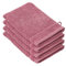 De Witte Lietaer Set di 4 Guanti da Bagno, Cotone, Rosa, 15 x 22 cm, 4 unità