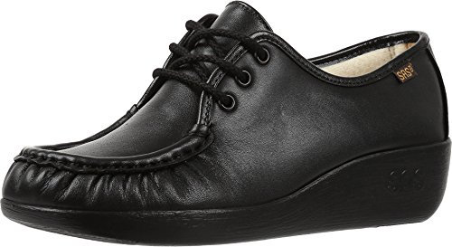 Airstep SAS Frauen Bounce Leder Fashion Sneaker Schwarz Groesse 8.5 US /39.5 EU