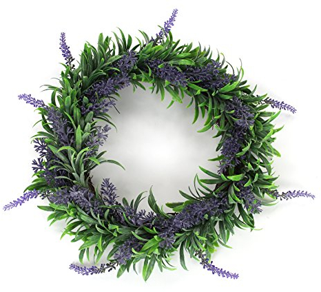DECOLINE Deko Kranz Lavendel Ø 15cm Lavendelkranz Lavendelgesteck