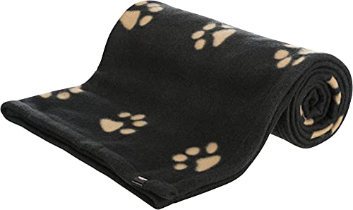 Trixie 37183 Fleecedecke Barney, 150 × 100 cm, schwarz/grau
