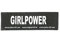 Julius-K9 162LR-K-36012 Klettaufschrift, GIRLPOWER, klein, schwarz