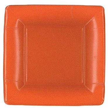 Caspari Conjunto de 8 platos de ensalada/cartón postre grano al por mayor Naranja Sangre