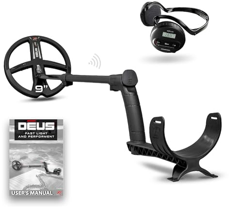 XP Metal Detectors Deus - Weatherproof and Fully Wireless, Ideal for Treasure and relic Hunting - 9” X35 Coil (35 Frequencies), WS4 Headphones, S-Telescopic Stem (DEUS-22X35WS4E)